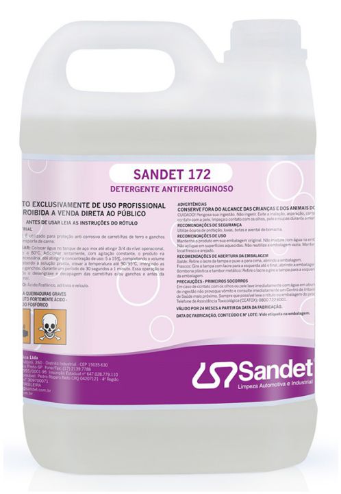 Sandet 172 - Apassivador Anticorrosivo para Ganchos e Carretilhas